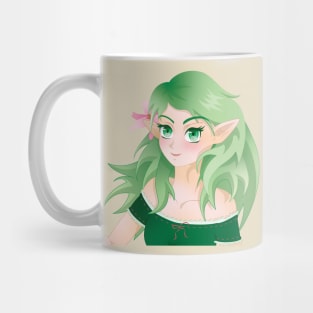 Fantasy Anime Elf Girl Mug